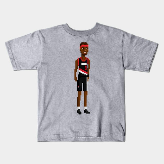 Clifford Robinson Kids T-Shirt by PixelFaces